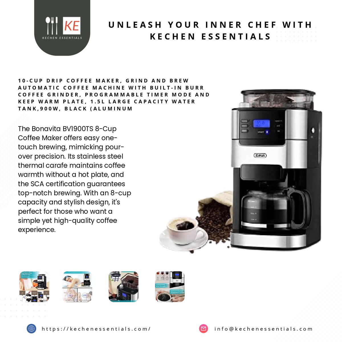 kechenessential's tweet photo. "Elevate your coffee game with app-controlled coffee makers—customize your brew from your phone for the perfect cup every time. Convenience at its best!"

buy Now
https://t.co/LgrQILUatE

#smartcoffee #Brewers #coffeetech #KitchenEssentials #connectedkitchen #homebrewing https://t.co/RMW7UgtitH