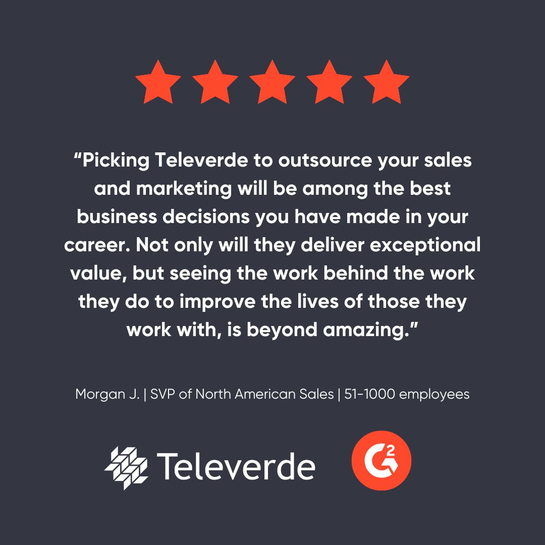 Boost your lead generation and #sales with our cross-channel #demandgen solutions.

Discover why customers like Morgan are turning to #Televerde as a trusted partner: televerde.com/lp/demand-gene…

#leadgen #demandgeneration #salessuccess #televerdeeffect #G2crowd