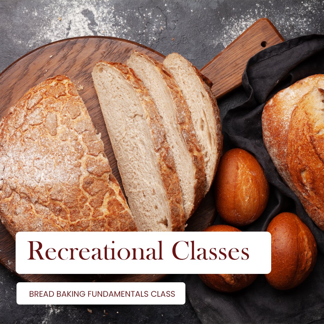 ChefEricCrowley's tweet image. ARE YOU IN LA? DO YOU LOVE TO BAKE? Unleash your inner baker! Join our BREAD BAKING FUNDAMENTALS CLASS and discover the art of crafting the perfect loaf. 🍞✨ #BreadMakingClass #BakingAdventures

WHEN: Saturday 12/9/2023 - 10:30-1:00 pm 4 Seats Left