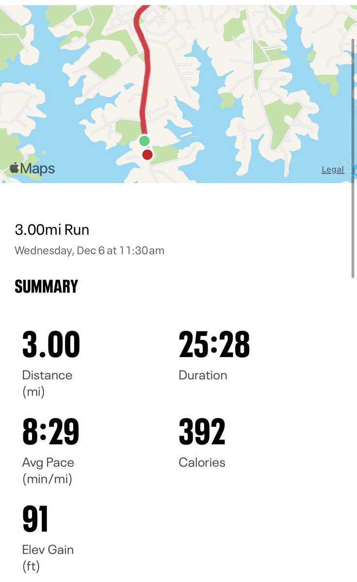 Last run before race. Was targeting pace today. #KiawahComing