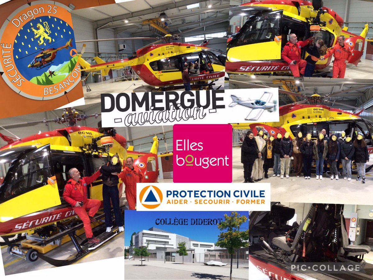 Journée spécial pour les collégiennes du <a href="/ClgDiderot/">Collège Diderot</a> <a href="/diderot25/">RéseauDiderot25</a> <a href="/acbesancon/">Académie de Besançon</a> pour découvrir les métiers de l'aéronautique et de l'aviation au féminin 👩‍✈️✈️🎛️
Merci à <a href="/Ellesbougent/">Elles bougent</a> , <a href="/SecCivileFrance/">Sécurité Civile</a>, à Domergue Aviation, à l'aérodrome de Besançon La Véze et la Tour de contrôle 🙏