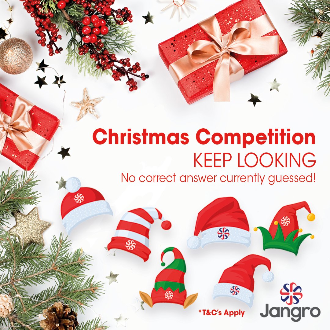 🎅Christmas Competition Announcement🎅

Keep Looking!👀

There have been no correct answers currently guessed, so you still have a chance to win a £100 Love to shop gift voucher just in time for Christmas!

#Jangro #ChristmasCompetition #Voucher #Cleaning #Hygiene