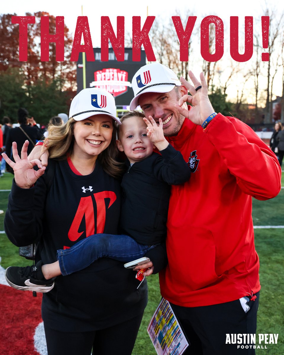 Austin Peay Football (@govsfb) on Twitter photo Scotty, Callie, and Luca... thank you for the last three years! ๐ฉ๐โค๏ธ
#ChaseTheLion back home in Texas!
<a href="/CoachSWUTEP/">Scotty Walden</a> | #LetsGoPeay Scotty, Callie, and Luca... thank you for the last three years! ๐ฉ๐โค๏ธ
#ChaseTheLion back home in Texas!
<a href="/CoachSWUTEP/">Scotty Walden</a> | #LetsGoPeay