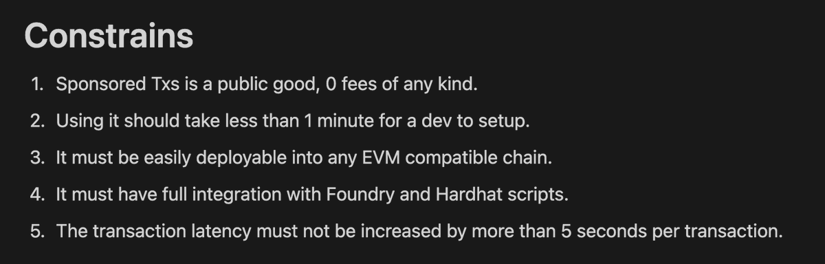 If that wasn't enough, we are also working on another public good together with @HardhatHQ , Foundry, and @pimlicoHQ. We aim to replace faucets and allow devs to send txs in testnets without the need of ETH whatsoever. No code changes, easy install. The PoC already works 🚀