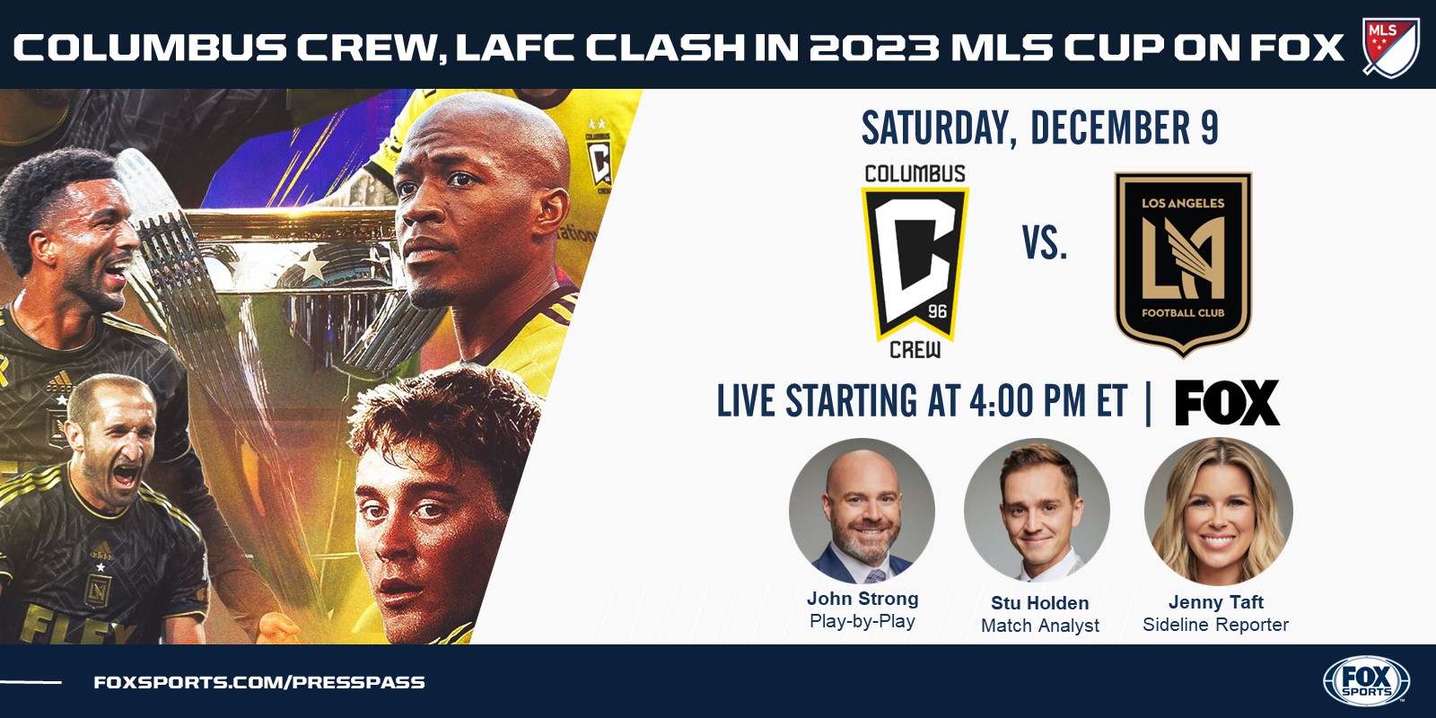 FOX Sports Heads to Columbus, Ohio, on Saturday for 2020 MLS Cup  Presentation - Fox Sports Press Pass