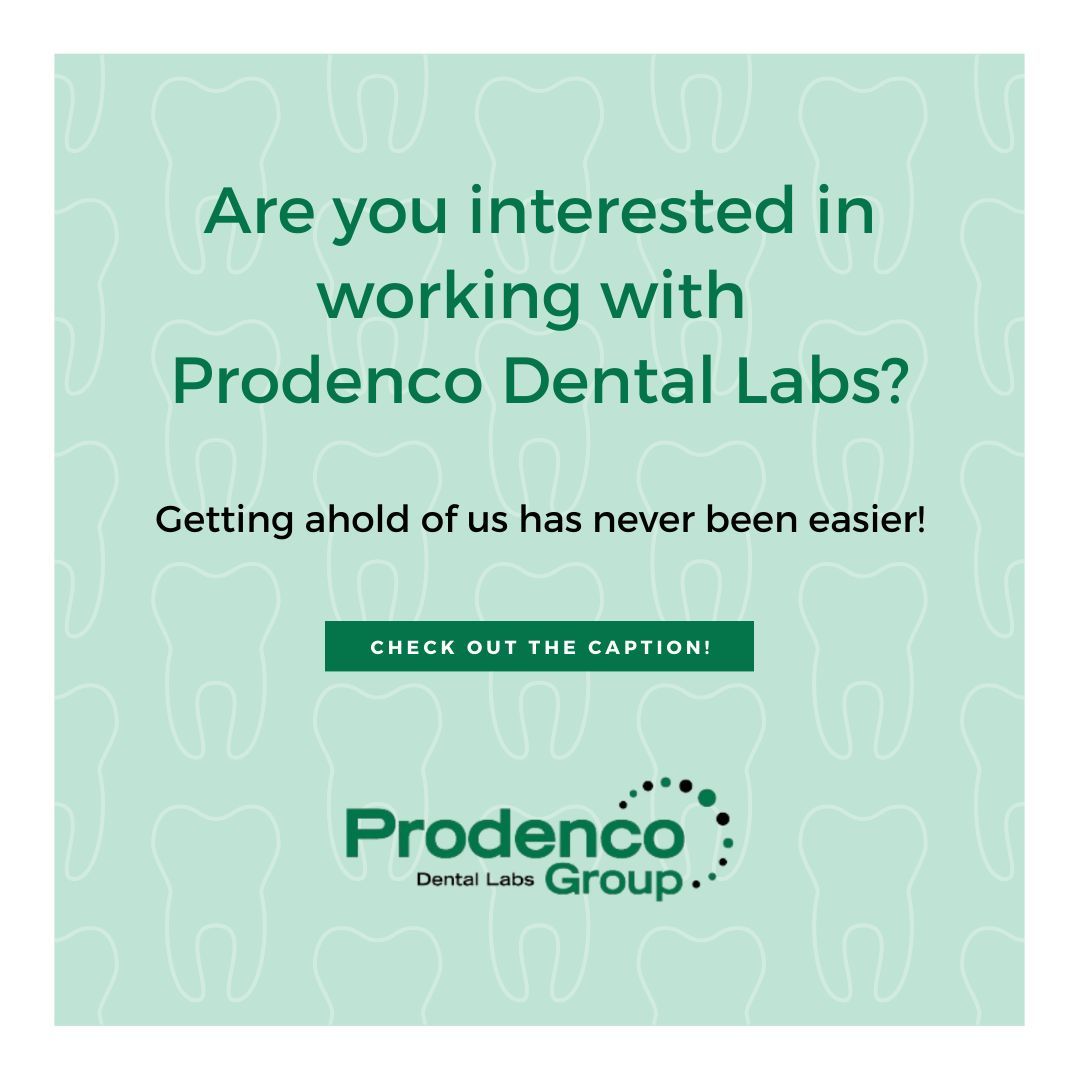 Are you interested in working with Prodenco Dental Labs?

Getting ahold of us has never been easier!

Go to ➡️ buff.ly/3WRMYVZ scroll to the bottom and fill out our contact form!

#southdakotadentist #iowadentist #nebraskadentist #siouxcityiowa #omahanebraska