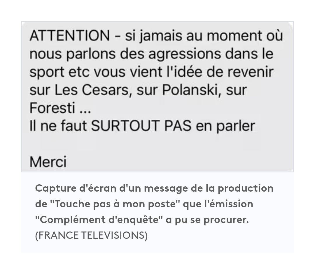 ENQUÊTE FRANCE 2. Touche pas à mon poste : de nouveaux SMS révèlent les  consignes strictes passées aux chroniqueurs de Cyril Hanouna avant  l'émission