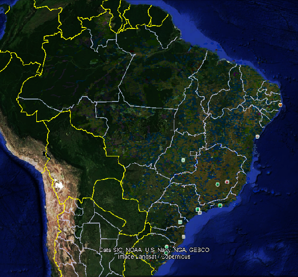 LCVFLCVF's tweet photo. O Brasil é o país mais rico do mundo! Isto todos sabem mas não tem a noção do que isto representa. Cada ponto colorido mostrado no mapa do Brasil é um requerimento na Agencia Nacional de Mineração (ANM). Materiais ref. a estes requerimentos. Praticamente toda a tabela periódica! https://t.co/rZWBWBHteG