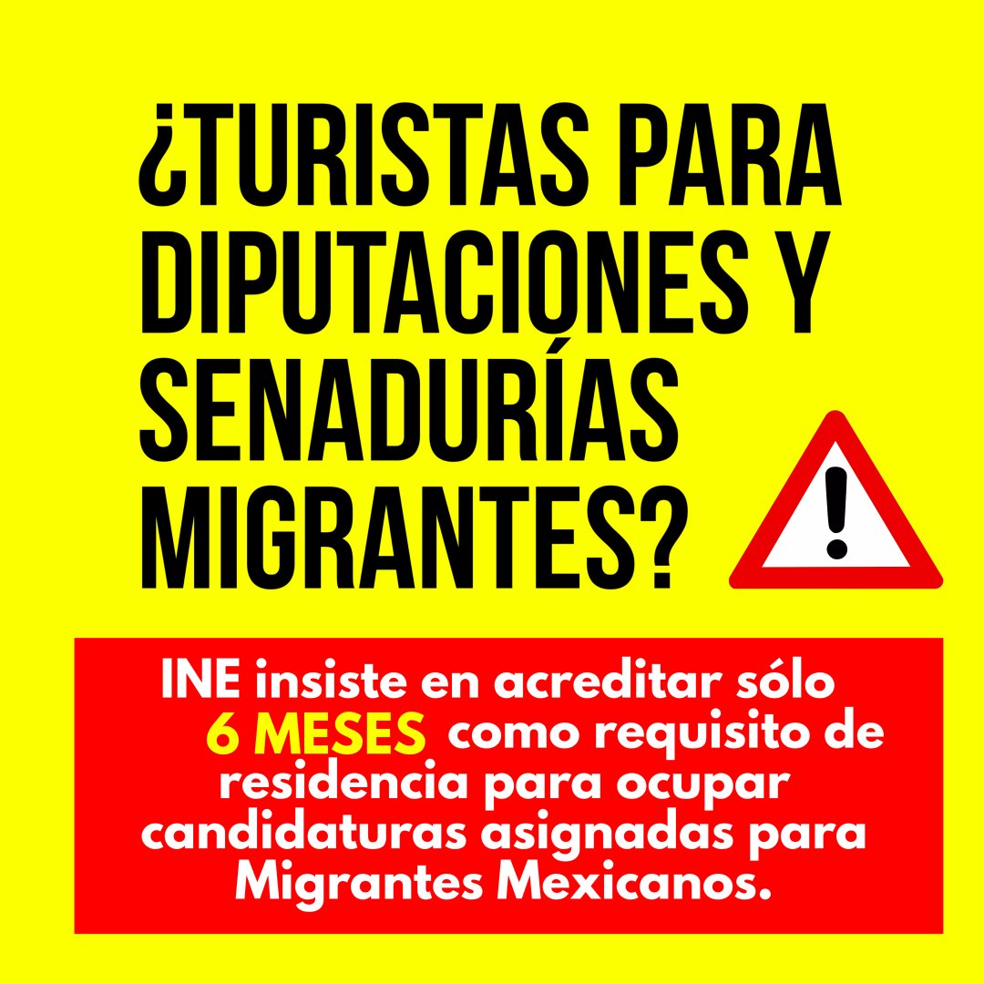 FuerzaMigrante's tweet photo. #FuerzaMigrante interpuso nuevo juicio ante el @TEPJF_informa frente a la insistencia del @INEMexico en determinar la acreditación de sólo 6 meses como requisito de residencia para ocupar candidaturas a Diputaciones y Senadurías Migrantes, que es el mismo tiempo de permiso de estancia para turistas, lo que puede dar lugar a simulaciones en perjuicio de la comunidad mexicana que vive en el exterior y su derecho a la representatividad política.

 #INE #tEPJF #partidospoliticos