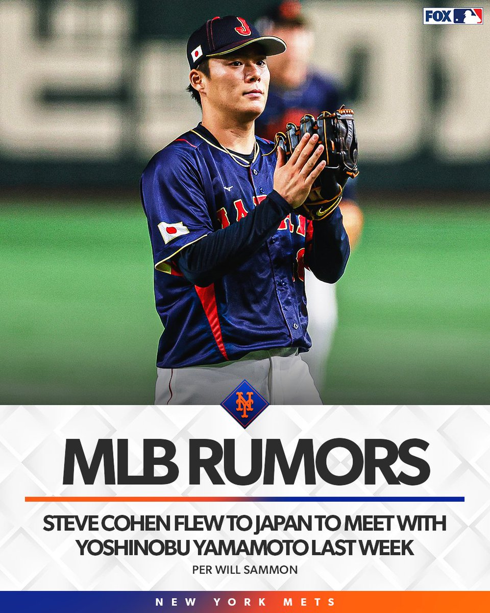 Mets owner Steve Cohen flew to Japan to meet with Yoshinobu Yamamoto last week, per <a href="/WillSammon/">Will Sammon</a>