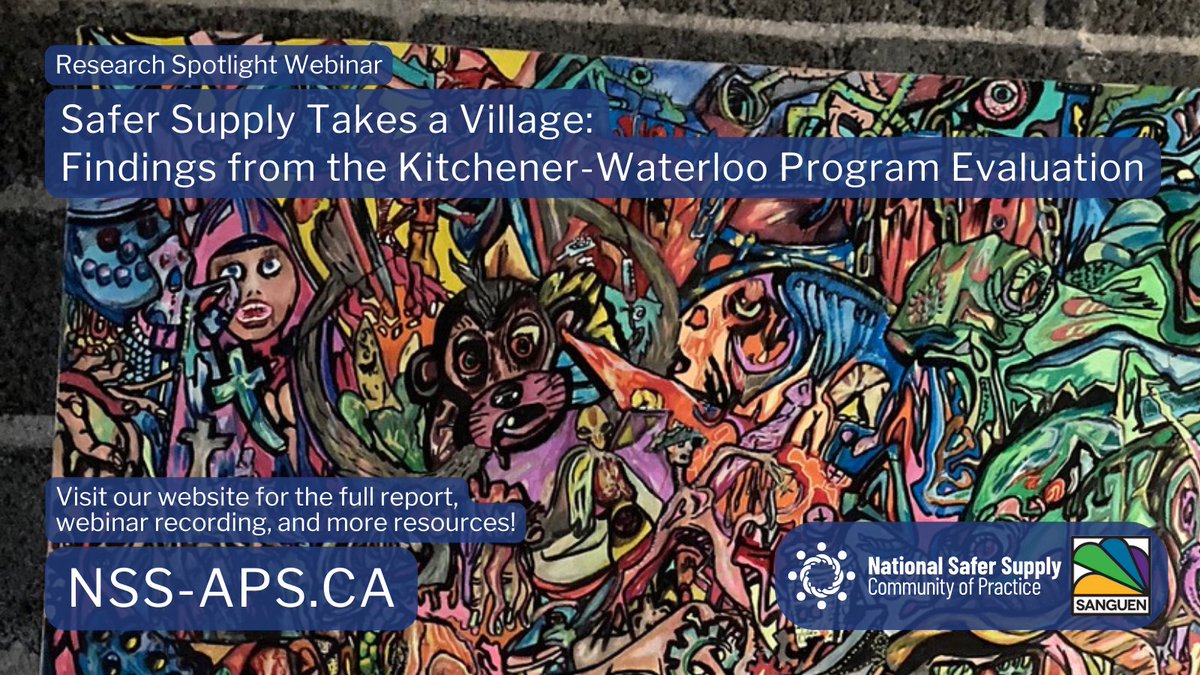 NSS_CoP's tweet photo. 📢Our final webinar of 2023 highlighting findings from the Kitchener-Waterloo Program Evaluation was a HIT💥

🌟Special thanks to Dr. @GillianKolla, @KingKourteney @SanguenOutreach, @MelissaPerri6 @UofT_dlsph + Dr. Adrian Guta @UWinSocialWork💫

🔗Watch⬇️
https://t.co/70B6zDDHL5 https://t.co/minlXdTugP
