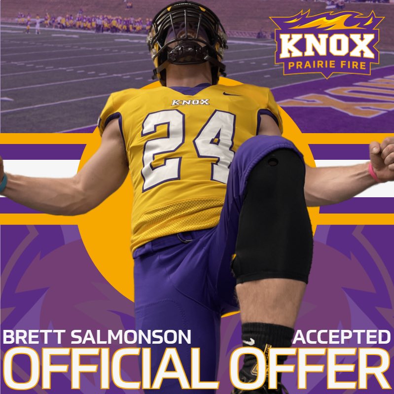 Brett Salmonson (@brett_salmonson) on Twitter photo Stoked to announce I have received an offer to continue my football career from Knox College!
<a href="/CoachDomParello/">Dom Parello ‘19</a> <a href="/ParkWolfpackFB/">Park Football</a> Stoked to announce I have received an offer to continue my football career from Knox College!
<a href="/CoachDomParello/">Dom Parello ‘19</a> <a href="/ParkWolfpackFB/">Park Football</a>
