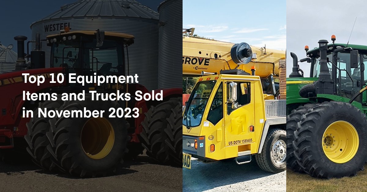 Curious about our hot-selling equipment items &amp; trucks back in November? Check out our Top 10 round-up on Ritchie Hub: ow.ly/8Xsa50Qg3cP