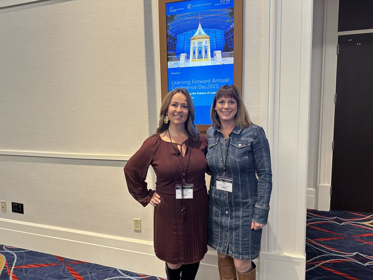 FCPSPLcoord's tweet image. Honored to present with @FCPS_CKelly at #LearnFwd23. We are so proud to share the great work our team is doing in Teacher Induction.
