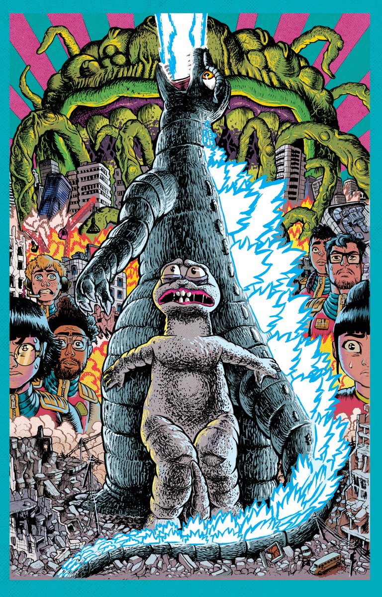 Good year for Godzilla fans. Here's my cover to Issue 4 of Godzilla: War for Humanity from <a href="/IDWPublishing/">IDW Publishing</a>