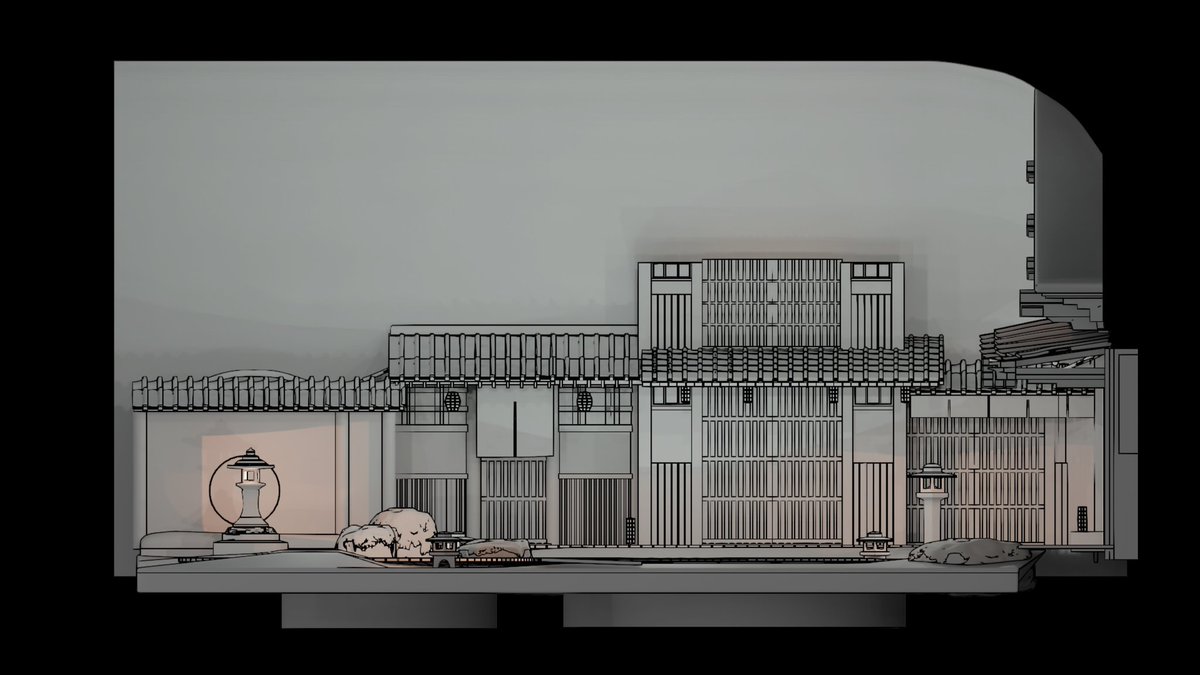 norbert_chapman's tweet image. Design for japanese themed jaccuzi area. #themeddesign #imagineer #immersivedesign #themepark #jaccuzi #disney