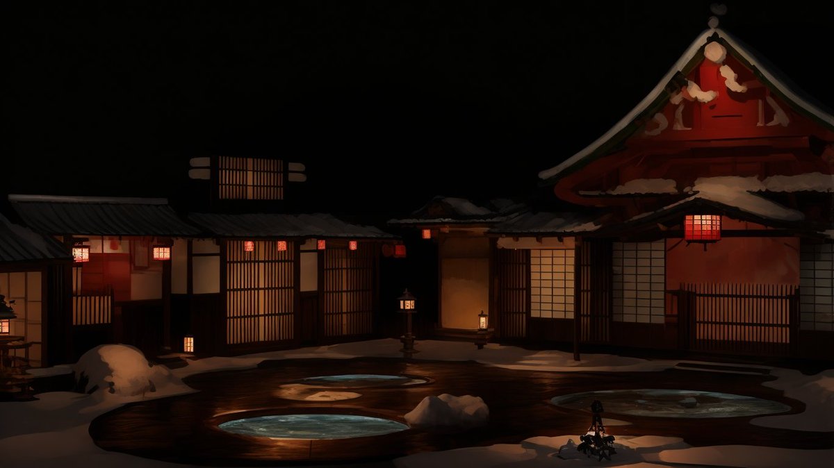 norbert_chapman's tweet image. Design for japanese themed jaccuzi area. #themeddesign #imagineer #immersivedesign #themepark #jaccuzi #disney
