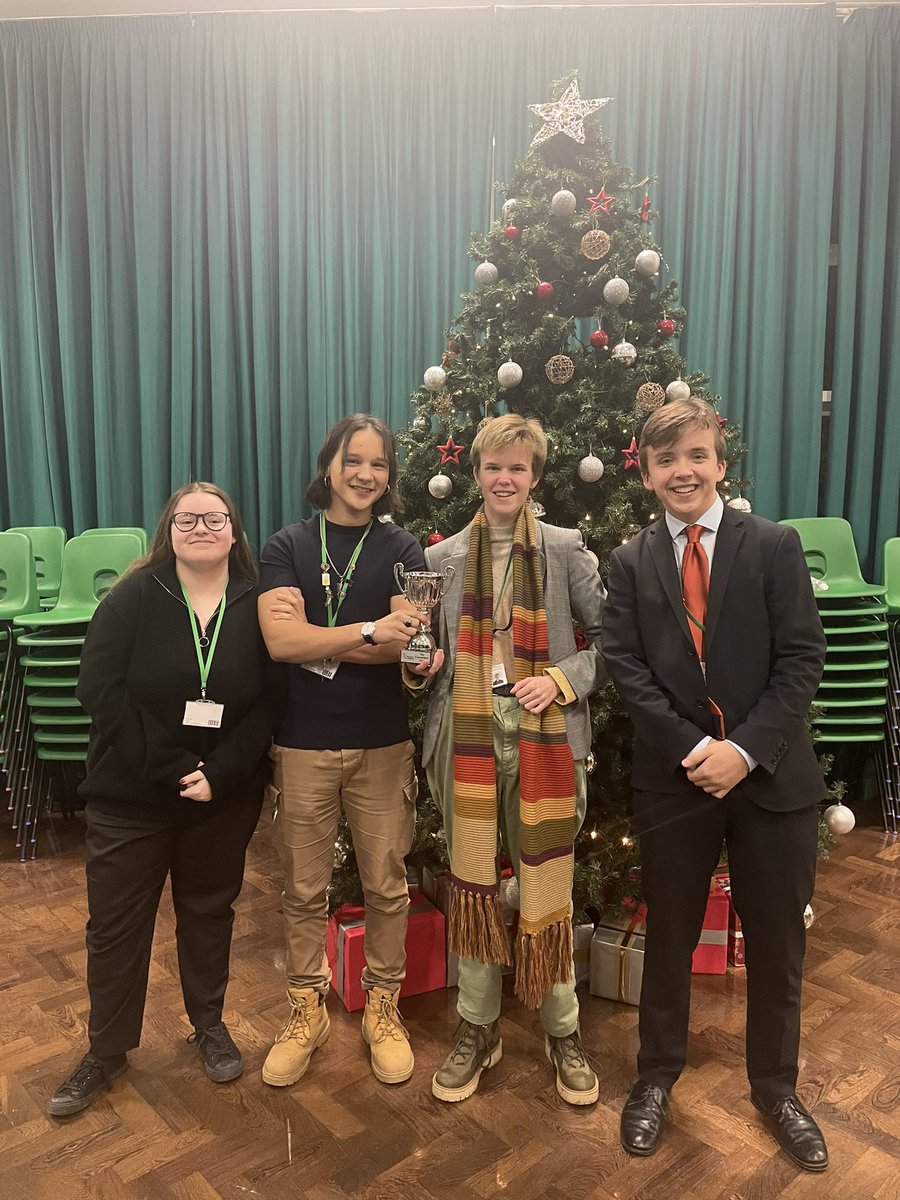 The final of 6th form University Challenge! A victorious <a href="/StanboroughS/">Stanborough School</a> beating Ridgeway in a nail biting 125-120 point classic! Well done to all involved!