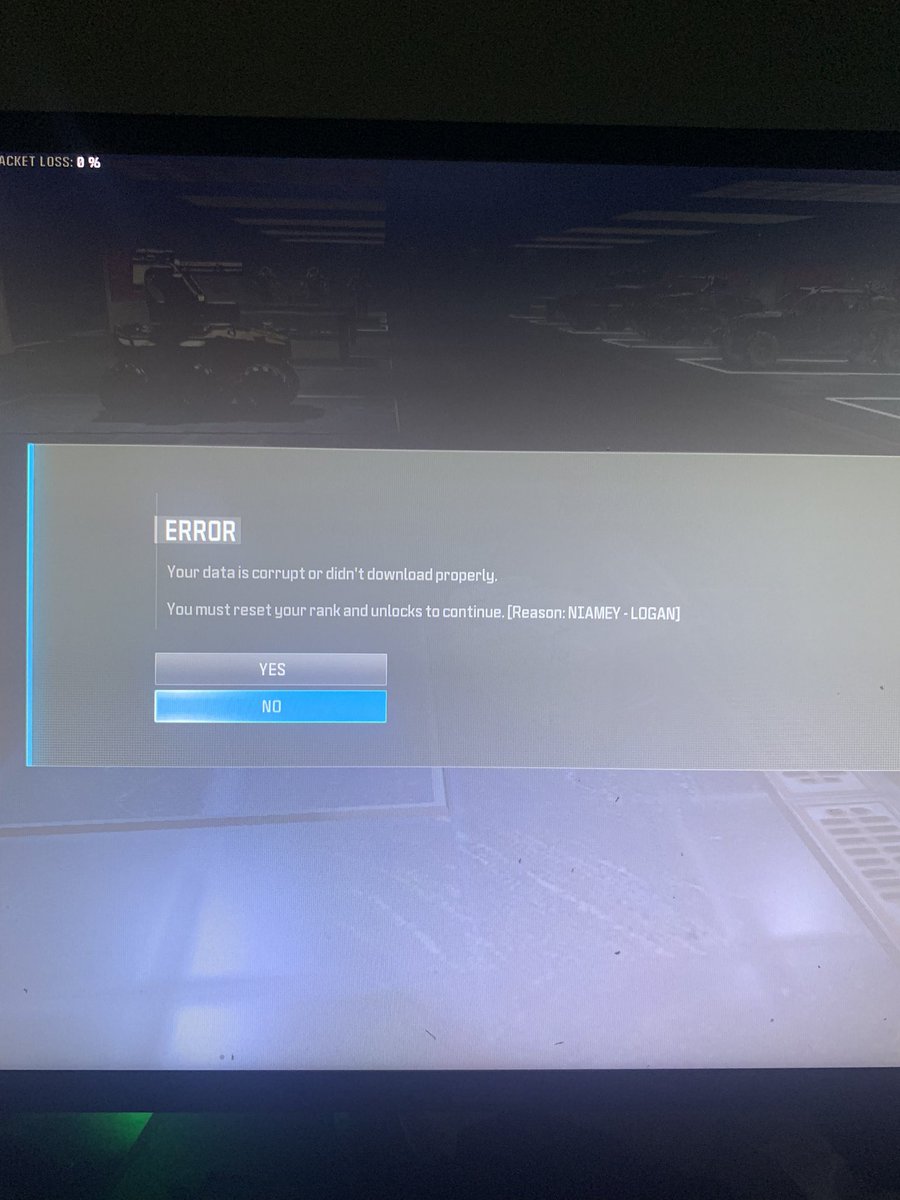 MineralHD's tweet photo. @Activision @SHGames @charlieINTEL wtf is this? Nothing abnormal happened during down load, I was max rank will all guns and camos leveled up and completed! https://t.co/av3QAf8qeI
