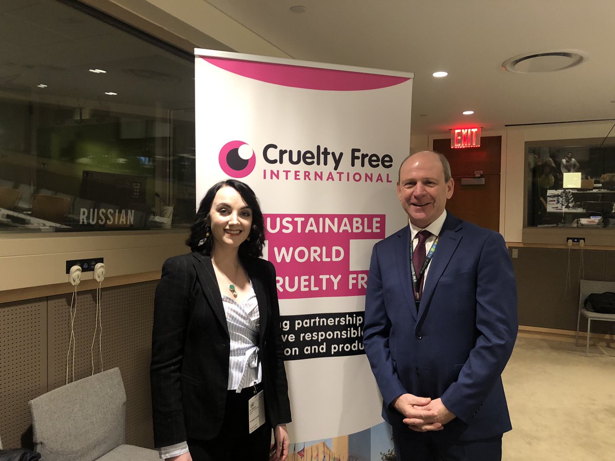 Thank you to @CrueltyFreeIntl for the invitation to speak at today’s roundtable discussion: “A Sustainable World is Cruelty Free.” It was great to meet Irish actor, writer and social activist, Evanna Lynch, to discuss her vital advocacy work on ending animal testing.