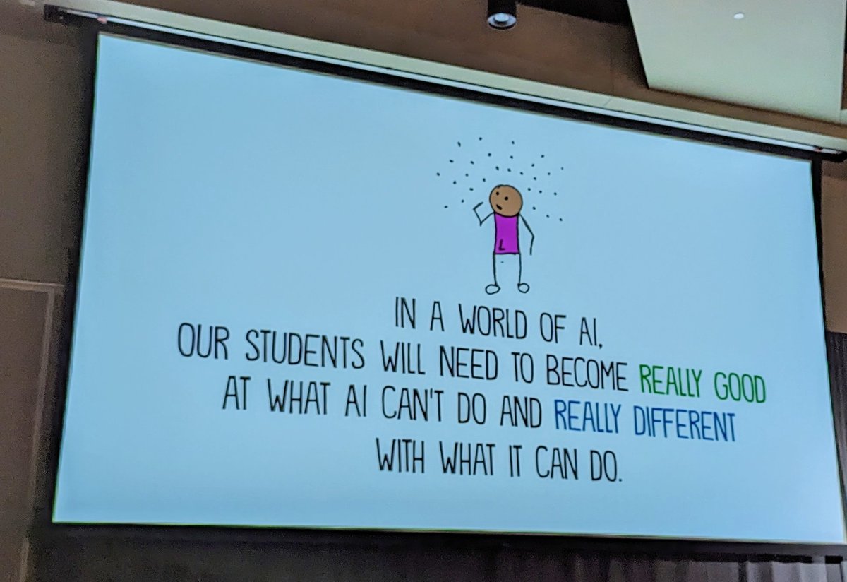 d1brannan's tweet photo. If AI can do some things for us, we can focus on the deeply human tasks we need to do. #JohnSpencer #slateinwi https://t.co/w2Y45rRpUE