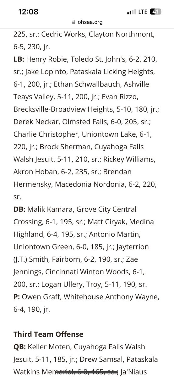 malik_kamara3's tweet photo. blessed and grateful to be named second team all ohio! https://t.co/YAubZz1T3J