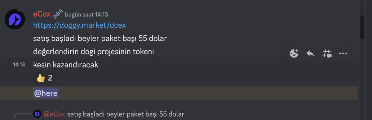 OVGNFT's tweet photo. dcex --> 2.2x 😍
Bugün öğle saatlerinde @Peakyclub 'ın #DrAlpha discord'unda verdiği doge projesi olan #dcex sayesinde discord'daki arkadaşlar olarak 2.2x hızlı ve kolay para kazandık.
Gerçi hepsini satmadık, hedefimiz büyük. 🧐
Ecox hocamıza teşekkür ederiz 👀
Bu tür hızlı işlemleri kaçırmamak için discord'a gelmeyi unutmayın dostlar.
Her işlemi twitterdan paylaşamıyoruz malum 🧡
https://t.co/d1asq0am6o
ayrıca 1-2 saate bir sesli açarak shiba ağında node kuracağız. İlk inscription'ı mintleyeceğiz.
bekleriz..