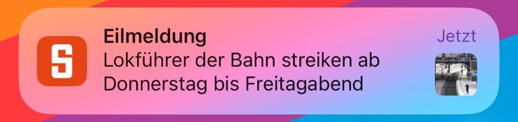 Das #Streik|recht muss überarbeitet werden. In kritischer Infrastruktur mit gerade einmal 24 h Vorlauf das gesamte Land lahmlegen ist nicht verhältnismäßig. #GDL verhält sich unverantwortlich! Justiz und Politik müssen handeln. #Bahn