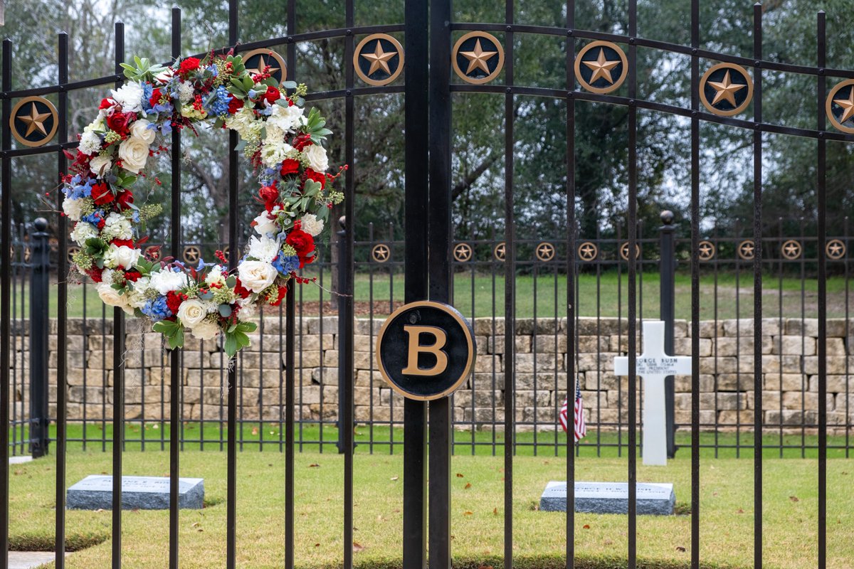 On this day five years ago, President George H.W. Bush was laid to rest on the ground of the @Bush41Library. Today, his story is preserved on campus at the George H.W. Bush Presidential Library and Museum & his legacy of public service lives on at the @BushSchool.