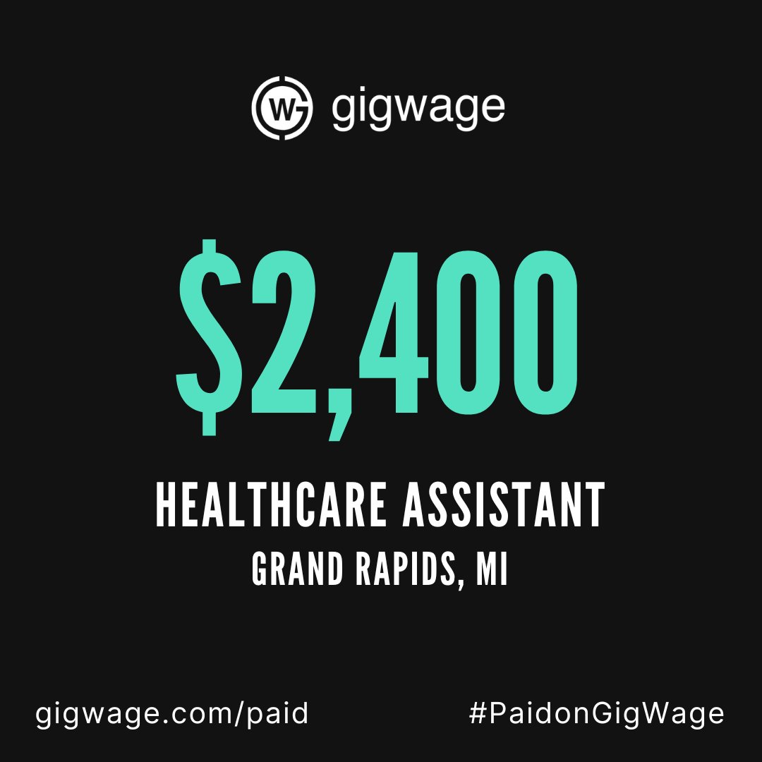 Healthcare assistant #PaidonGigWage