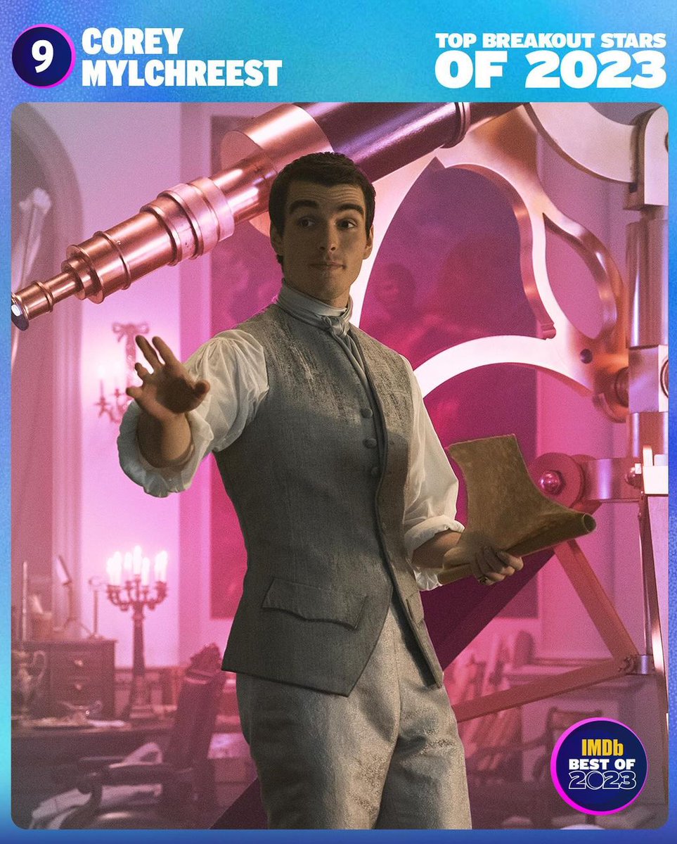 YMY_23's tweet image. I am not saying it, @imdb is saying it.
Corey Mylchreest Top 9 Breakout Star of 2023