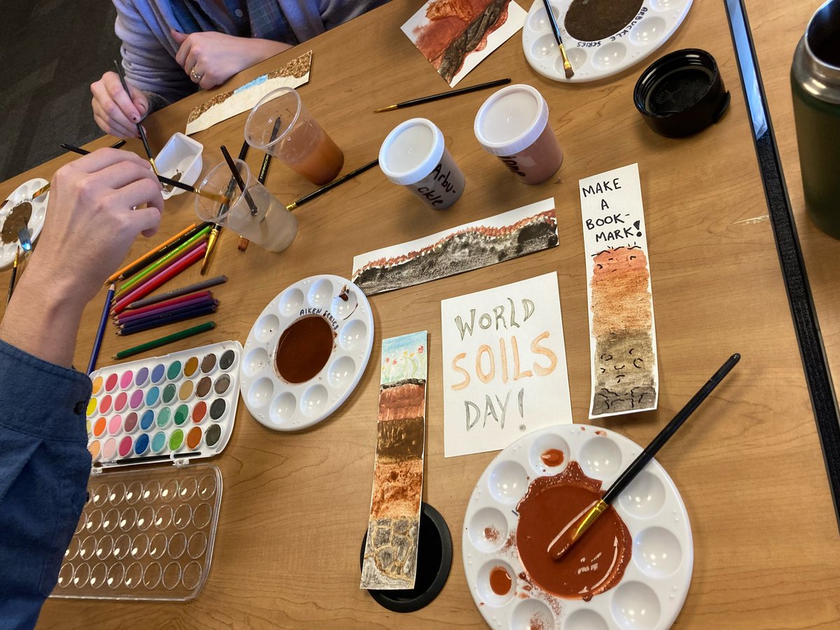 Yesterday, SBG and the LAWR community celebrated #WorldSoilDay for the first time since 2019! The focus of the day “soil and water: a resource for life” was celebrated with soil painting, clay pot pinching, and lots of food. Nothing like soil to bring us all together. #welovesoil