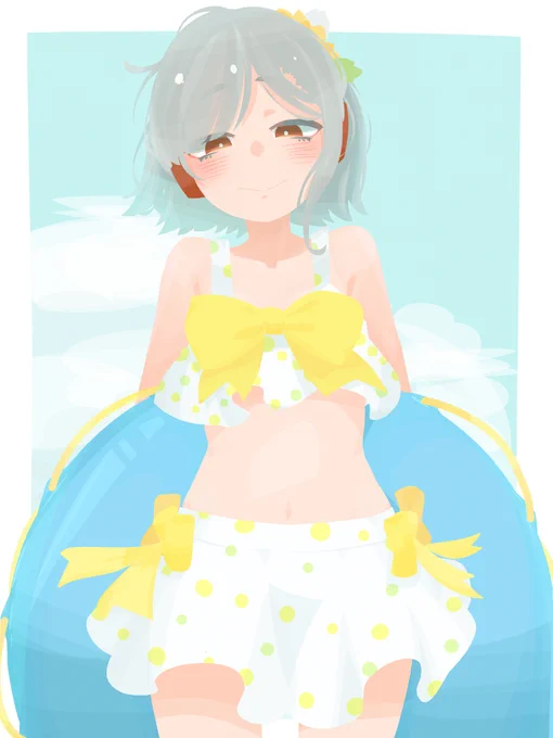 まだ夏かもしれないね。#駅メモファンアート 