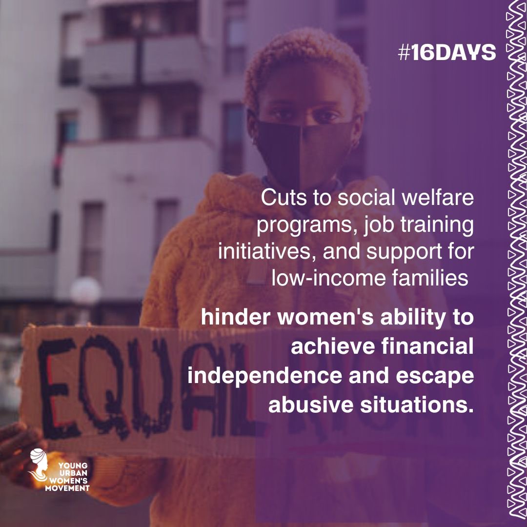 The current economic model that has pushed Austerity measures, which involve reducing State spending and increasing taxes, has not worked for the prevention of violence. It is time for States to shift to an economy that invest in prevention and wellbeing. #16DaysofFeministAction