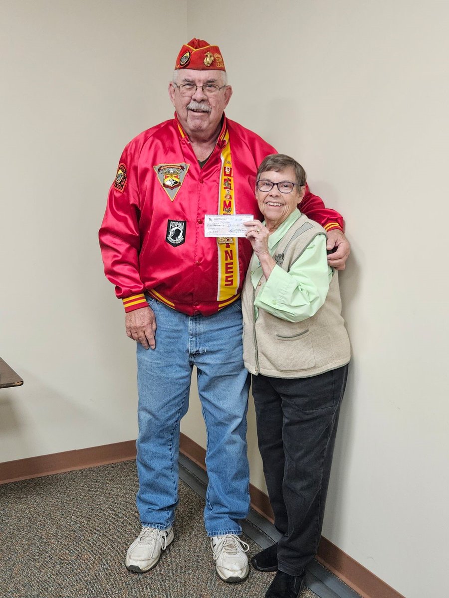 Thank you to the Effingham County Marine Corps League for your $500 donation to Effingham Catholic Charities!
Pictured is Darrell Schwerman Effingham County Marine Corps League, and Sr. Carol Beckermann Effingham Catholic Charities Area Director.
#catholiccharities #effinghamil
