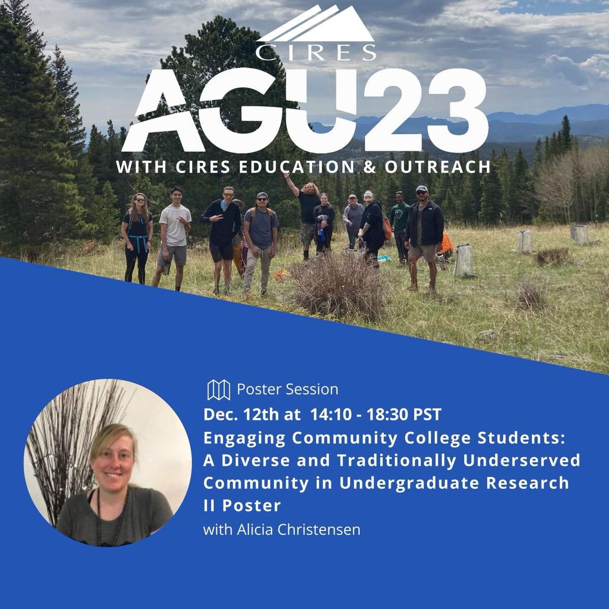 CIRES CEEE (@ciresceee) on Twitter photo Attending the <a href="/theAGU/">AGU (American Geophysical Union)</a> conference next week? Join CIRES E&O team members and explore their engaging presentations, posters, sessions and more! See you there!
Tune in to see other speaker spotlights for #AGU23 with @CiresEO Attending the <a href="/theAGU/">AGU (American Geophysical Union)</a> conference next week? Join CIRES E&O team members and explore their engaging presentations, posters, sessions and more! See you there!
Tune in to see other speaker spotlights for #AGU23 with @CiresEO