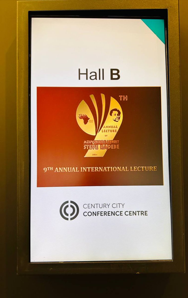 The stakes are high and we await with anticipation for the 9th Annual International Lecture that will be taking place in just a few hours time at Century City Conference Centre.
#ulalaNjaniiMangalisweniiHosta
#9thAnnualSteveRadebeMemorialLecture
#powerofunityamongstafricans