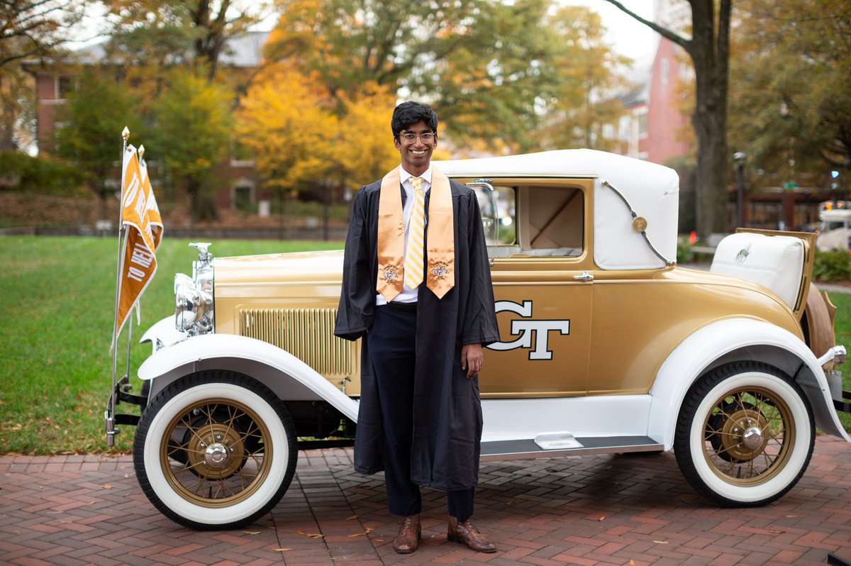 Josh Fernandes arrived from England with no knowledge of Georgia Tech's traditions or American sports. He left his first football game after one quarter. Four years later, he's graduating as one of the few international students to have been President of the @RamblinReckClub…