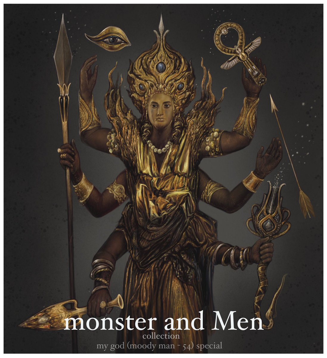 🌈❤️‍🔥👁️my handdrawn 1/1 nft .my god(moody man -54)special now available ❤️‍🔥0.1 ETH opensea.io/assets/ethereu… #nftart #NFTCollection  #NFTdrop