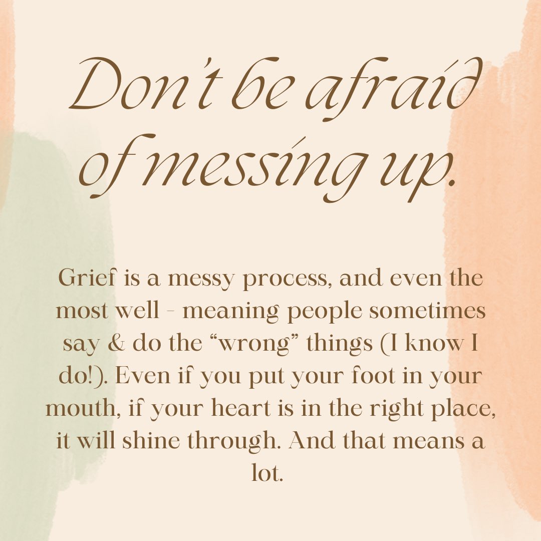 Knowing what to say to a grieving person, can be the hardest part, but it’s important to remember that they are human. They’re still the same person, they’re just going through a really difficult time!! #kidssupportingkids #grief #griefawarenessweek #griefawareness