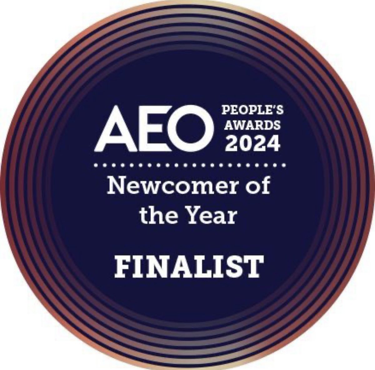 I'm an incredibly happy chappy to find out I've been nominated for AEO People's Awards Newcomer of the Year award. My heart feels very full, undoubtfully due to vanity, but also due to me seeing this as signifying the increasing importance placed upon EDI. I am very chuffed.