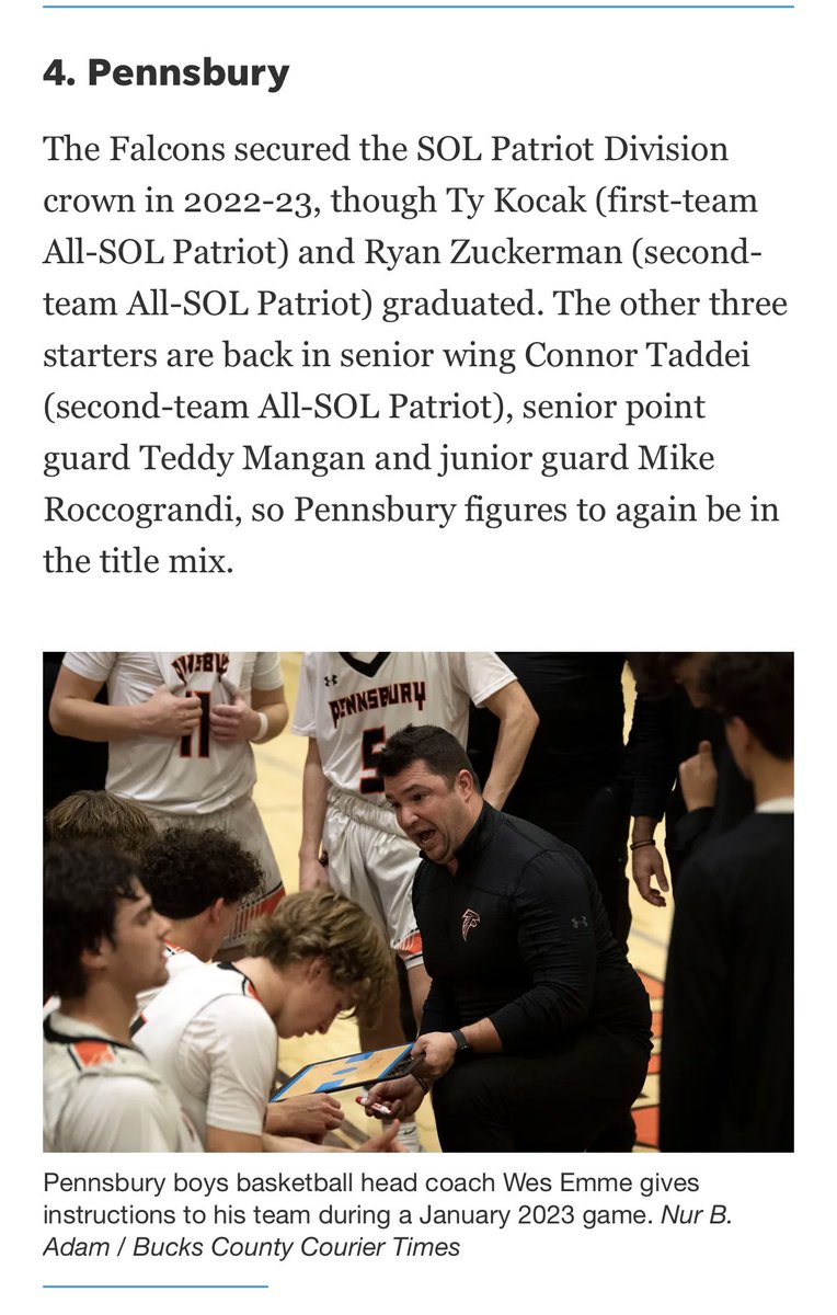 Pennsbury Hoops tweet media