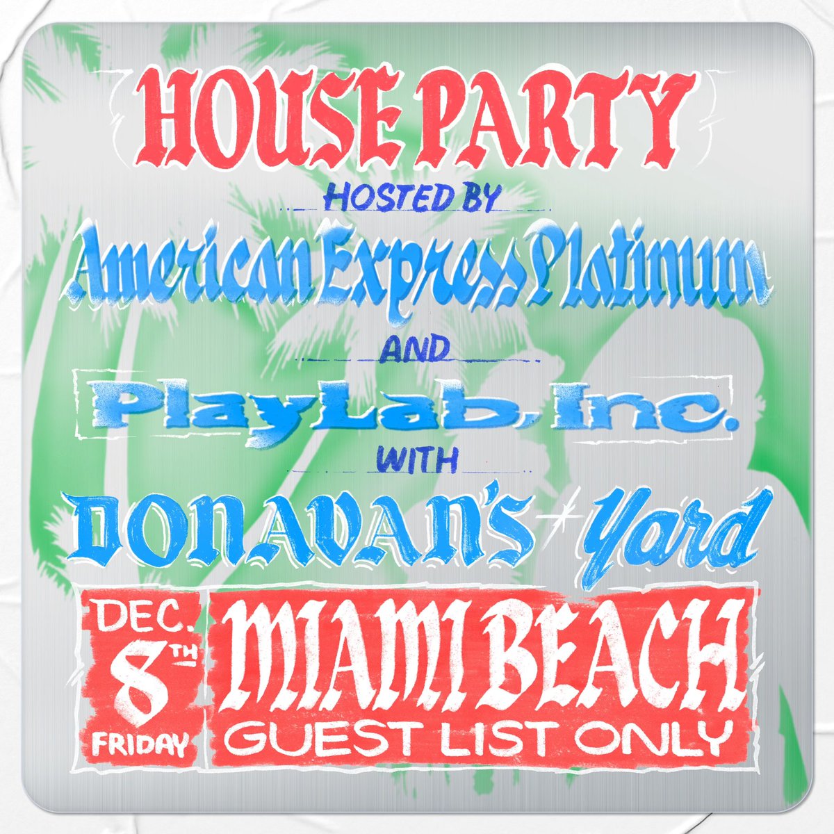 DonavansYard's tweet photo. who in miami this week for art basel? https://t.co/To6q3PqbGN