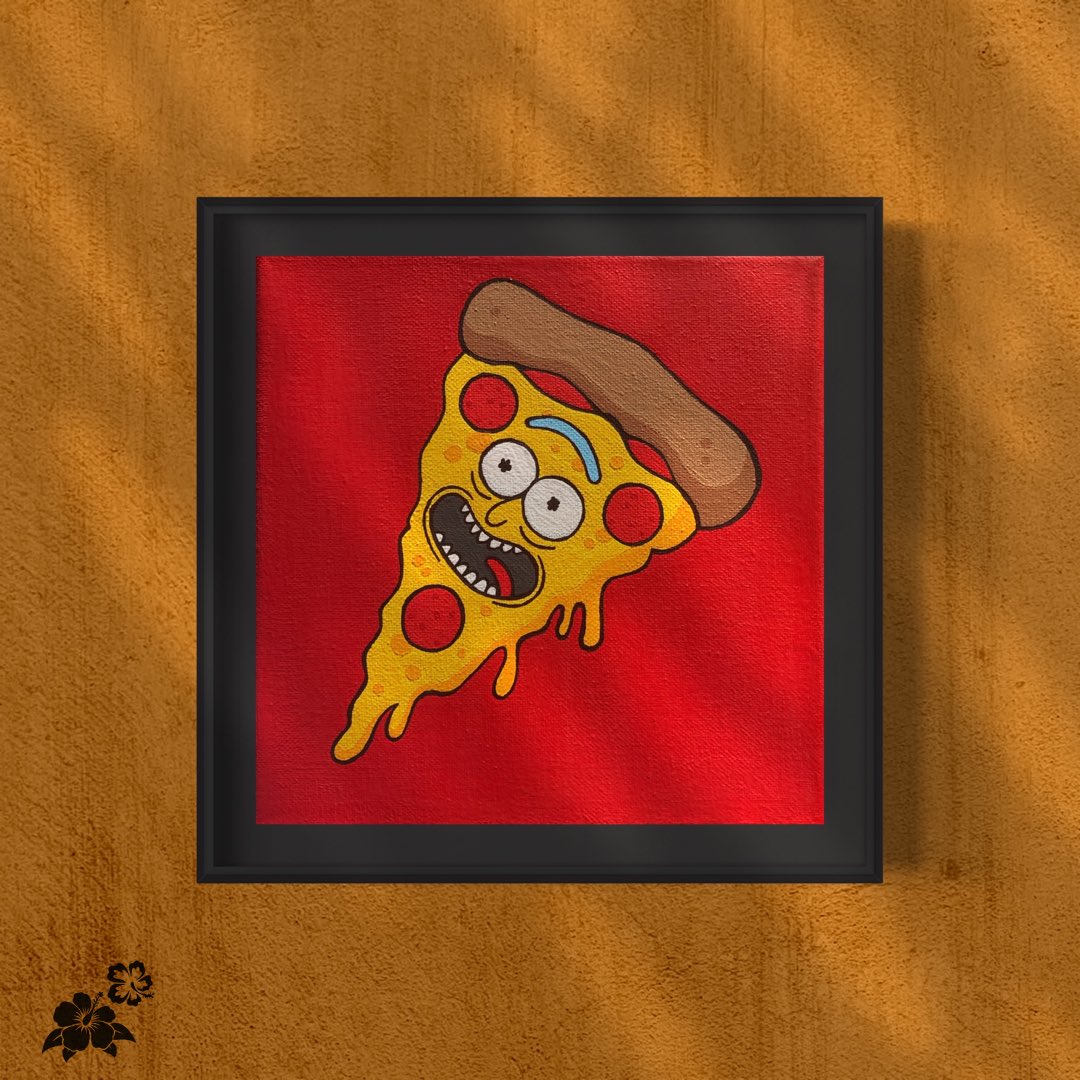 marvirya's tweet photo. Rick’s Cheesy Metamorphosis Painting 🍕🫠🎨
•
“8 x 8”
•
•
•
•
#rickandmorty #pizzaart #drip #trippy #cartoonart #adultswim #painting🎨 #art #artist #canvasart #Marvīrya #handpainted #creation https://t.co/VRonVjXctZ
