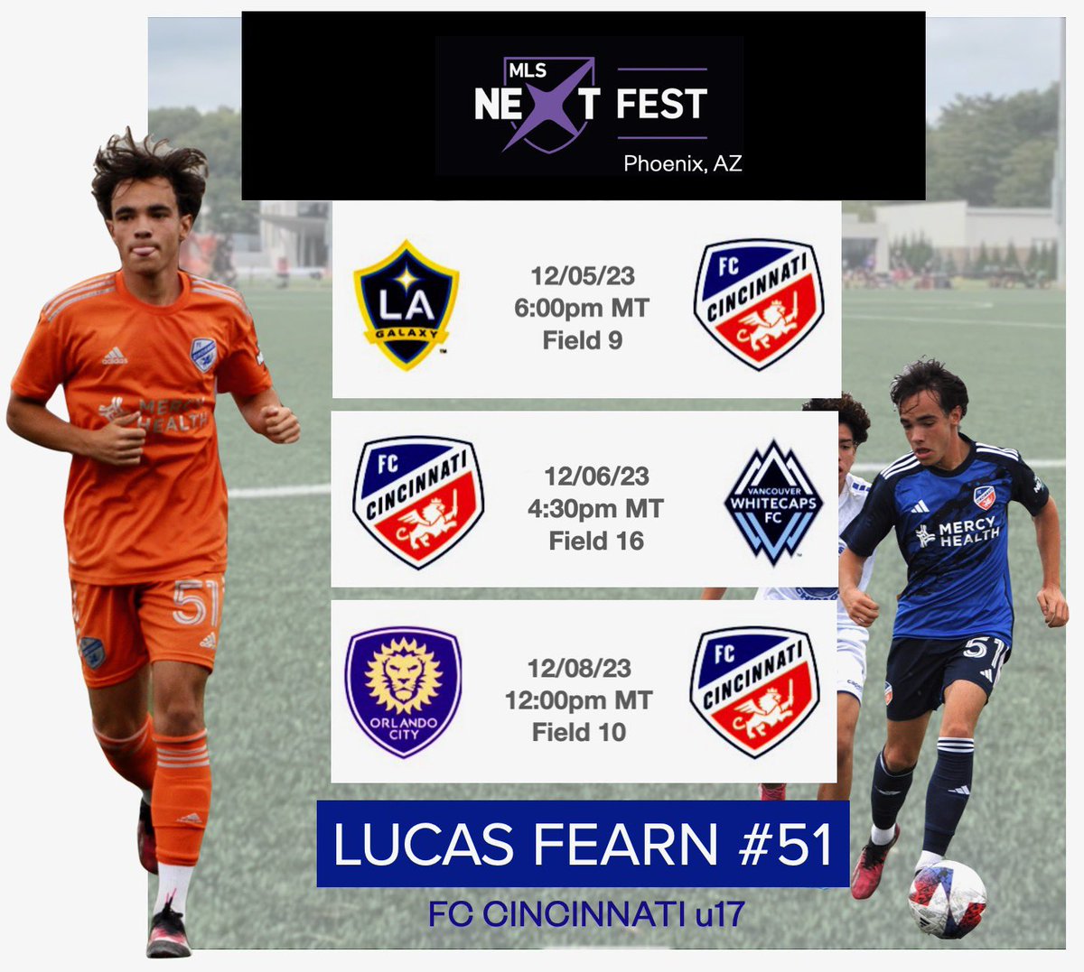 LucasFearn1's tweet photo. Solid win last night against LA Galaxy. One down and two to go. Lesgo!  #mlsnext #mlsnextfest #CantStopWontStop #collegerecruit #topdrawersoccer #footyaccess #ncaa https://t.co/SH2blTgaog