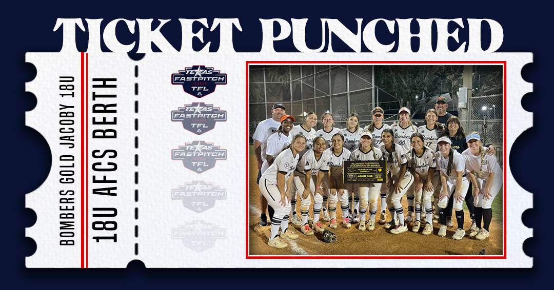 TFLfastpitch's tweet image. Congrats to Bombers Gold Jacoby 18u for securing their ticket to @thealliancefastpitch Championship Series! #texastested #TFL