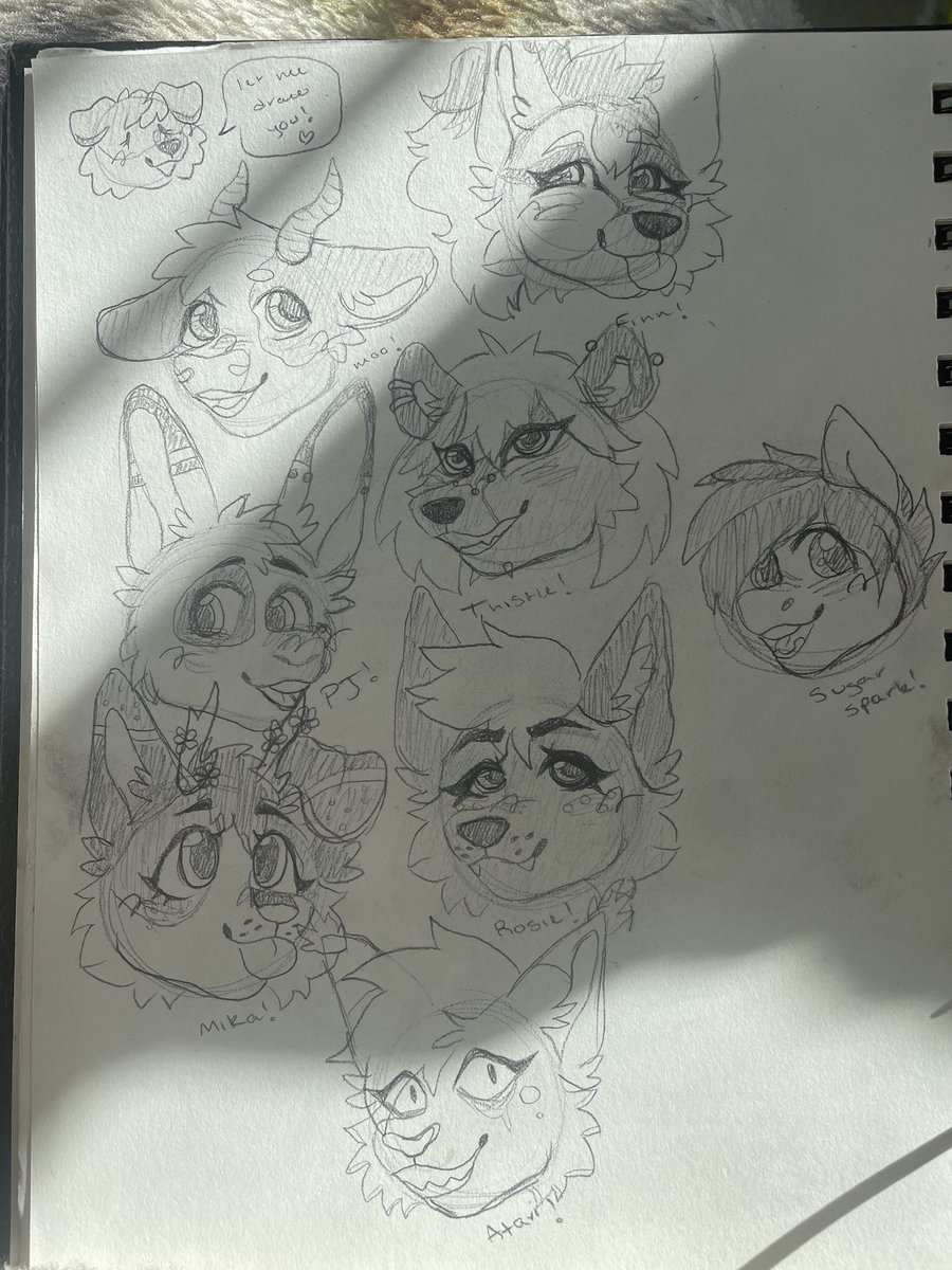 thatpinkpubbie's tweet photo. forgor to post some of the sketches that I did for ppl over on insta so here they are!! https://t.co/yvIsOY7vrg