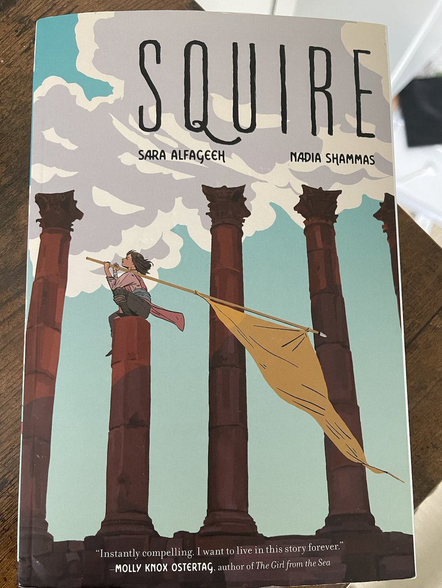 I can't emphasize enough how crucial it is that you all buy and read Squire. This exemplary work by 🇵🇸writer @Nadia_Shammas_ and 🇯🇴 artist @SaraAlfageeh encompasses the harm of empire, and gives crucial understanding of how to fight it. Buy here: shorturl.at/yzAKQ