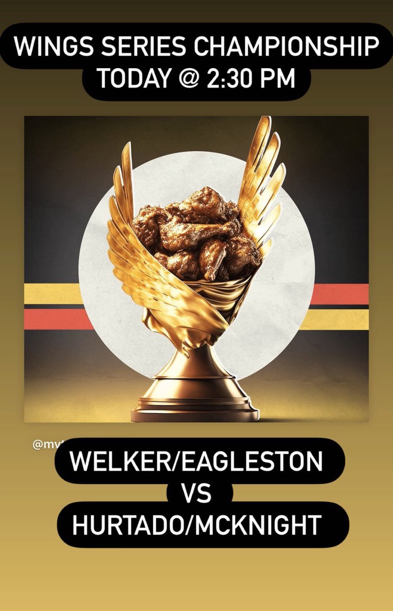 We made it to the final game!
⁦⁦⁦<a href="/mvtorobaseball/">Official Mt. View Baseball</a>⁩ Championship Game for Wing Series!
Winners get to indulge 200 plus wings while losers get celery, ranch and agua as their main entrée.

Good luck to the following teams!