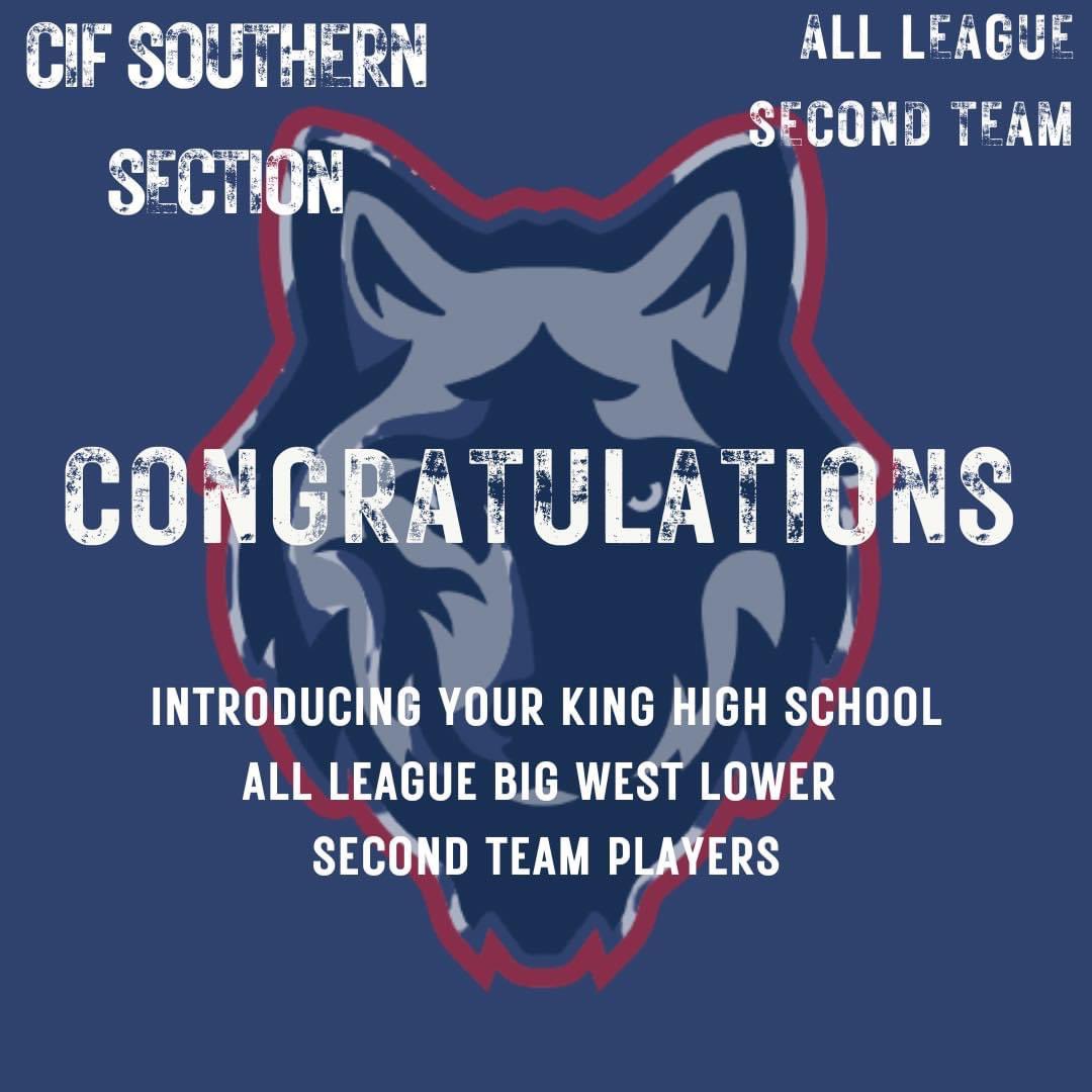 2023 ALL League Big West Lower - Second Team Selections. 🐺

#80 Alexander Juarez (Jr)
#4 Aaron Porter (Jr)
#13 Robert George (Sr)
#5 Max Hensche (Jr)
#22 Noah Villareal (Jr) <a href="/No07ah/">Noah Villarreal</a> 
#51 Jake Blinco (Sr)
